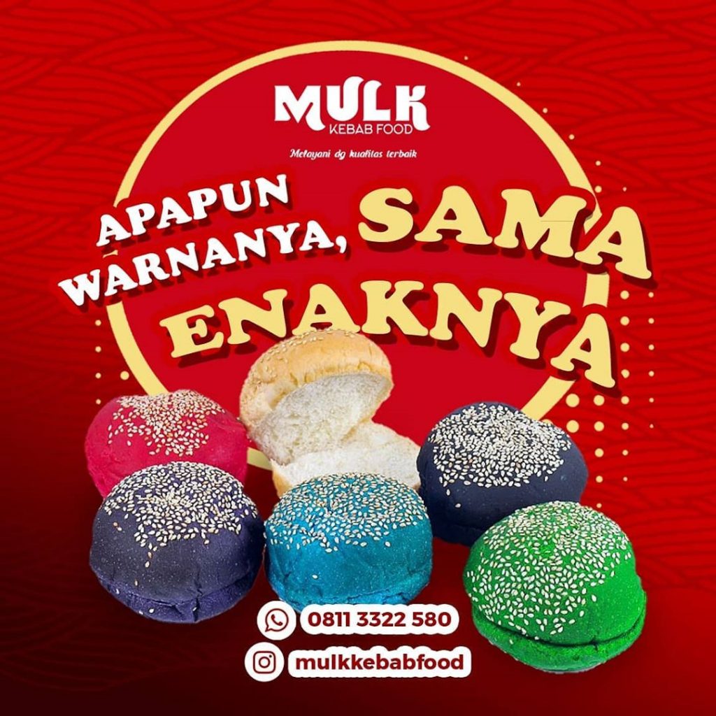 Emang Power Rangers aja yang warna-warni Roti burger juga bisa